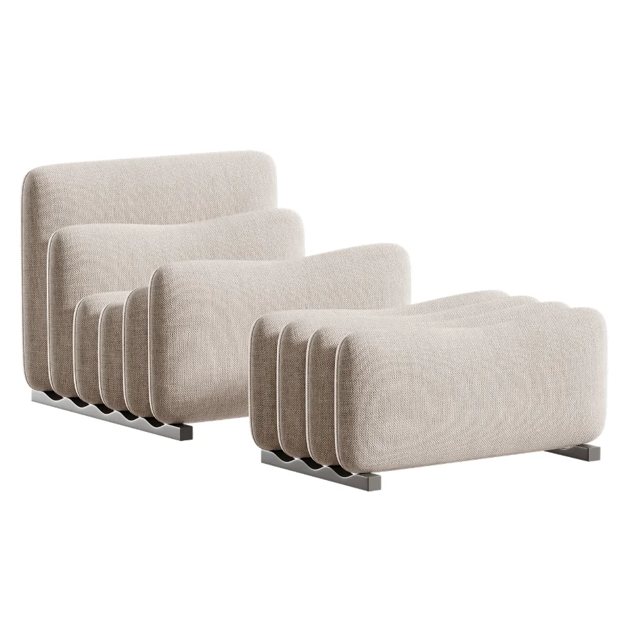 Additional System Armchair with Footstool - Image 4