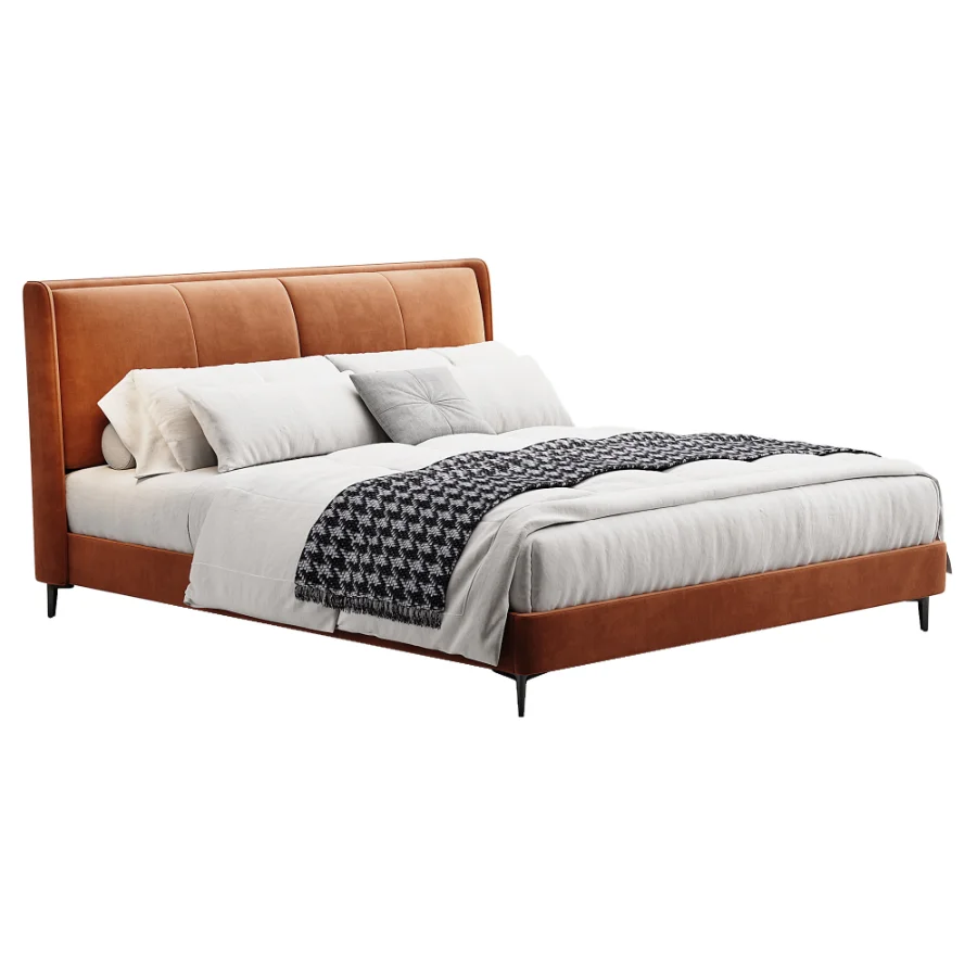 Scandinavian double bed 15 - Image 2