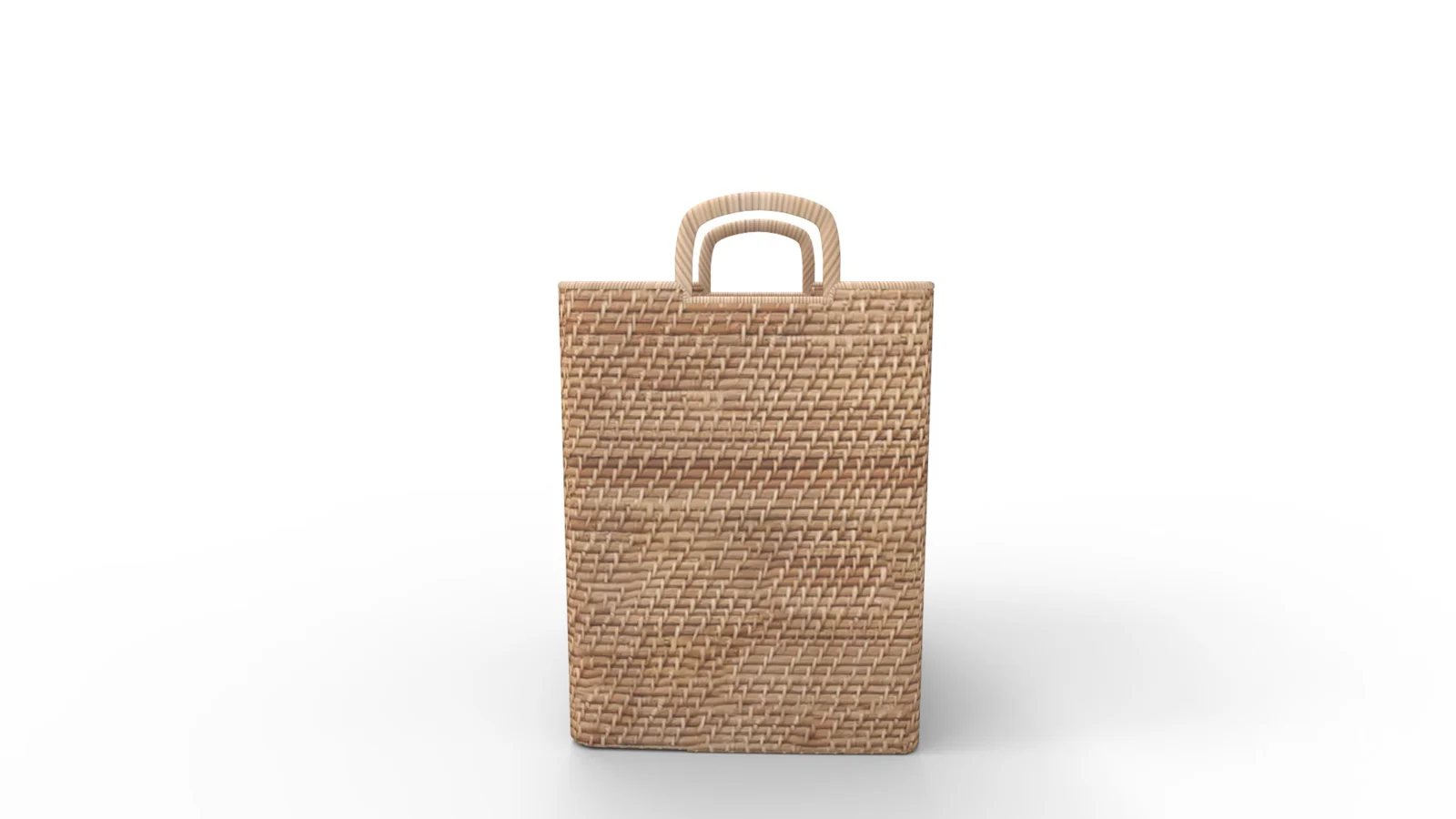 Modern Weave Tall Handle Basket - Image 3