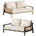 Amir 2-Seater Outdoor Day Bed in Acacia - Thumbnail 1