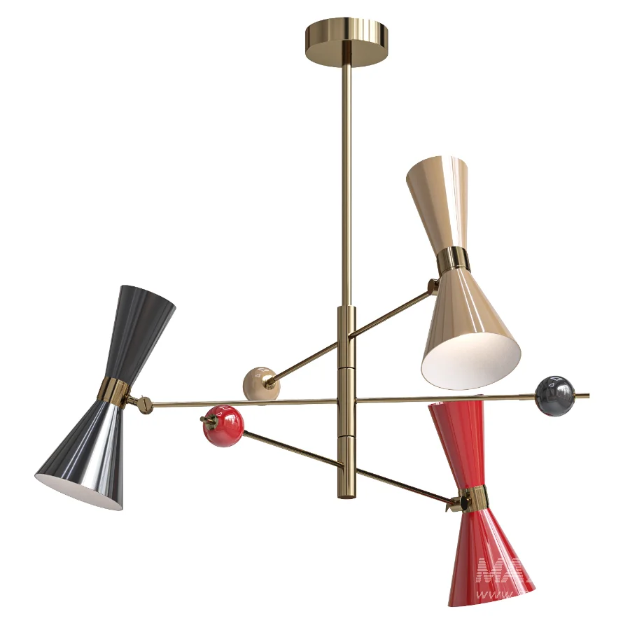 Modern Sputnik Chandelier - Image 4
