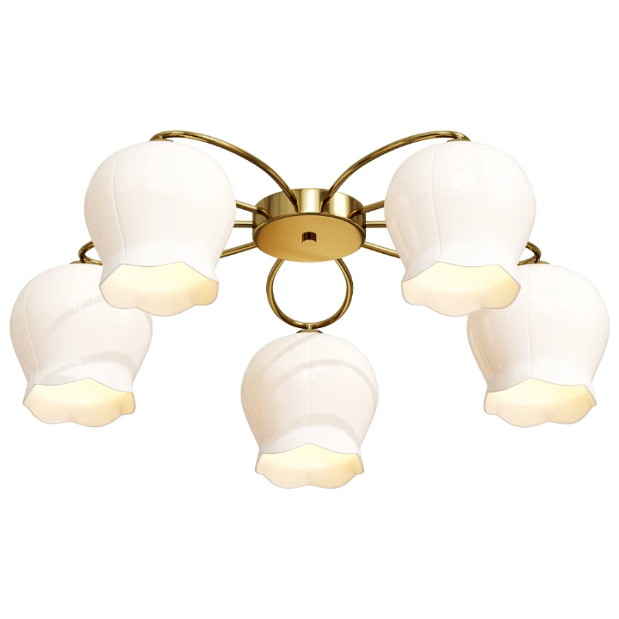Floral Glass Ceiling Lamp - Image 2