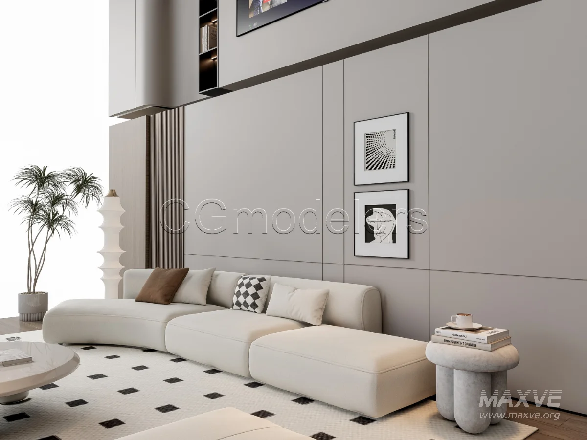 MODERN LUXURY LIVING ROOM SET 11 - Image 14