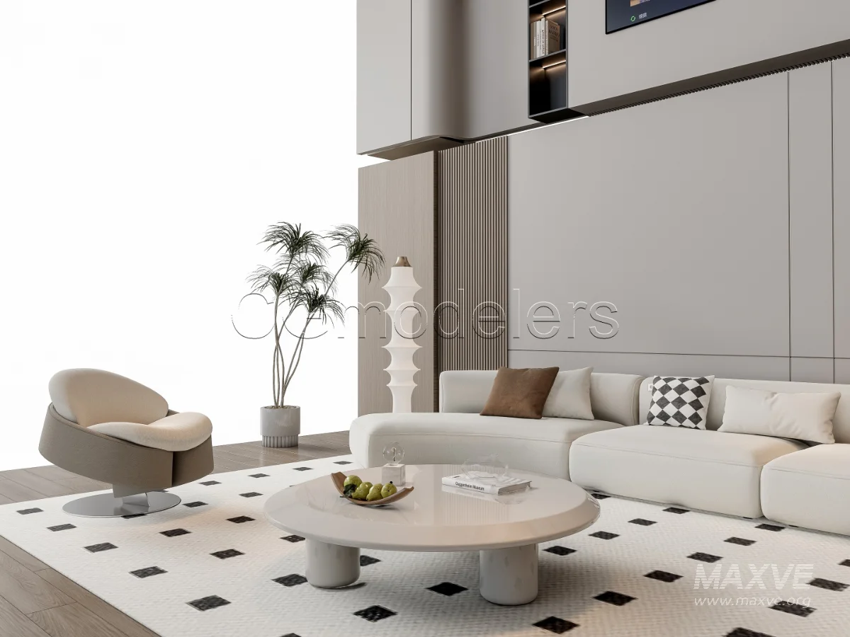 MODERN LUXURY LIVING ROOM SET 11 - Image 11