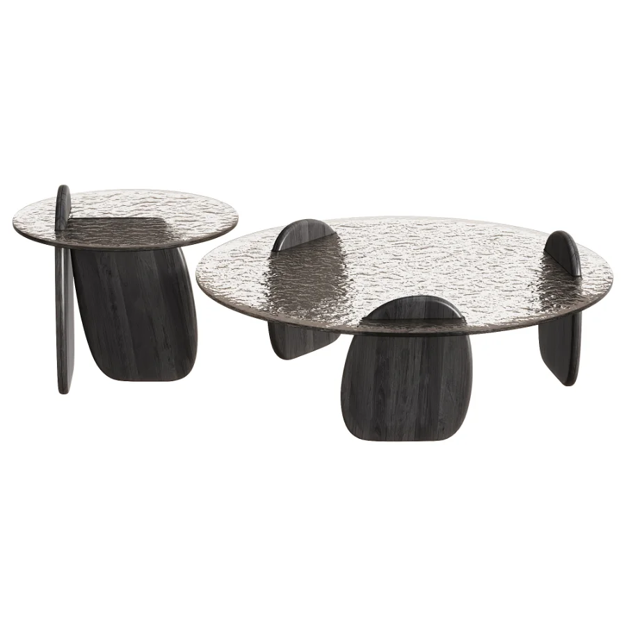 Shark Coffee Tables set by Roche Bobois - Image 1