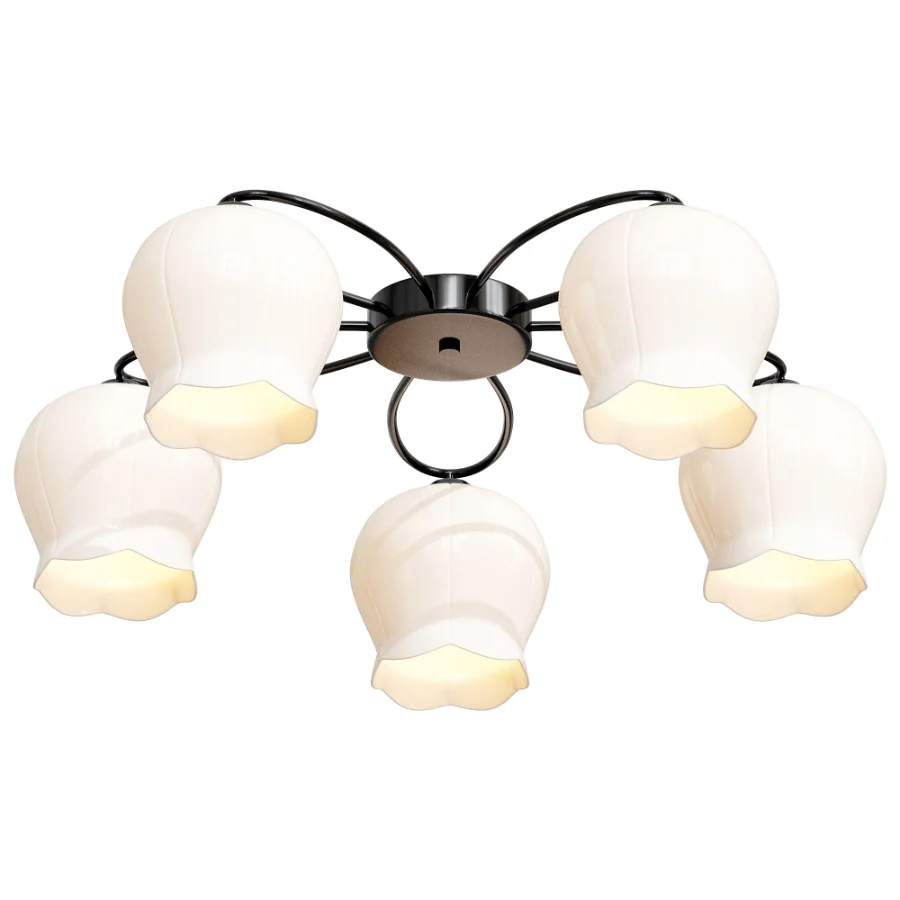 Floral Glass Ceiling Lamp - Image 3