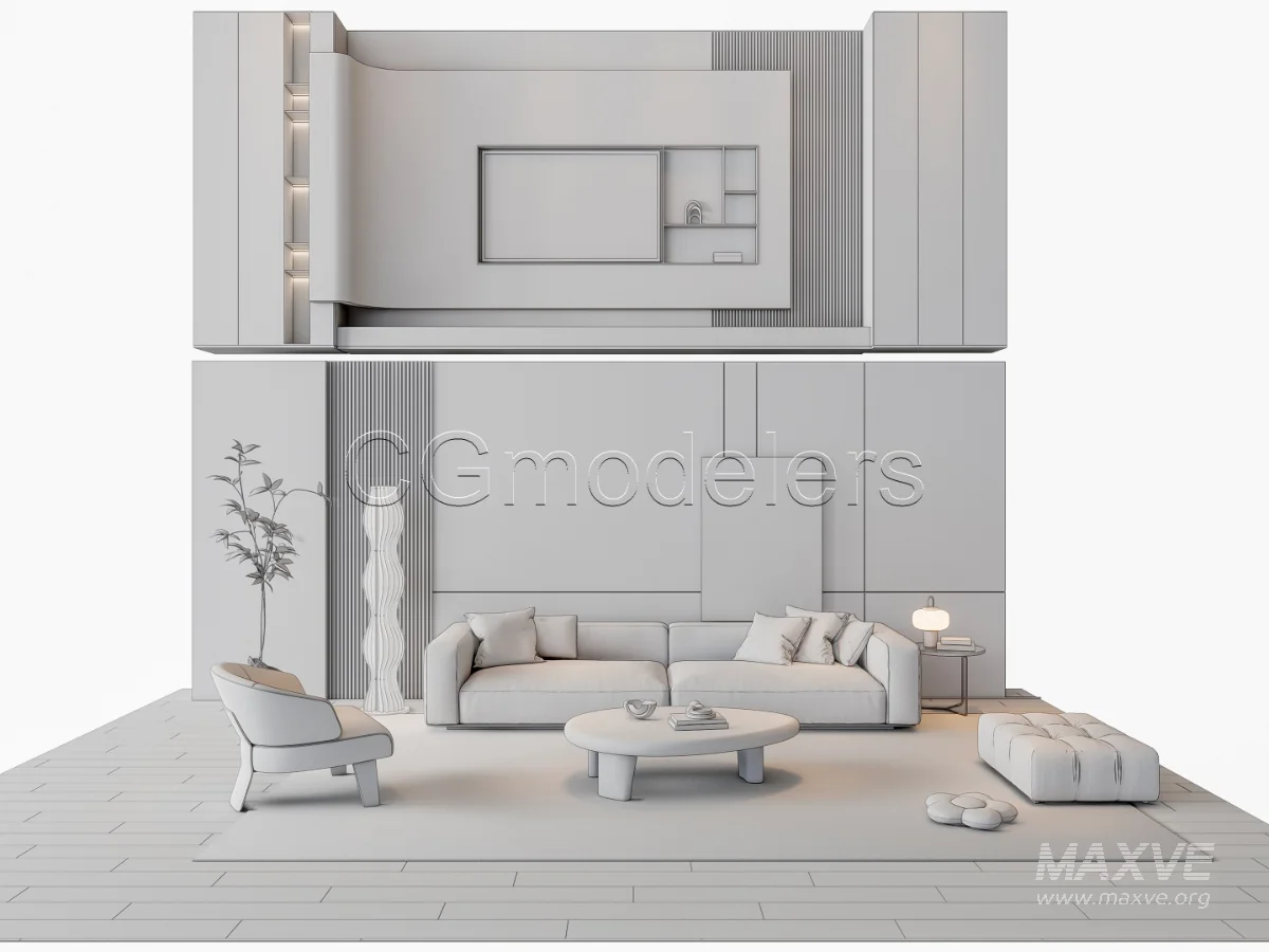 MODERN LUXURY LIVING ROOM SET 19 - Image 3