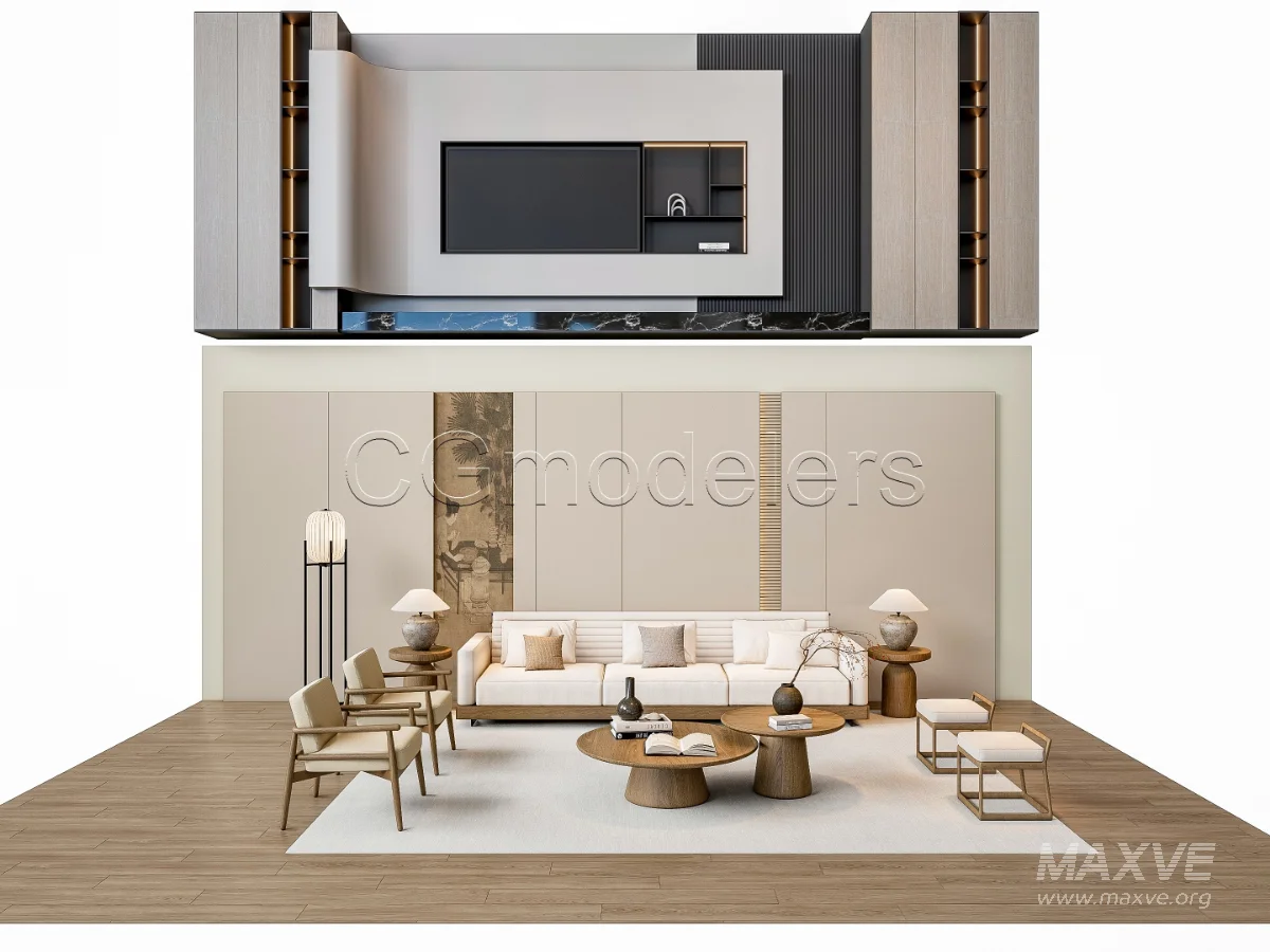 MODERN LUXURY LIVING ROOM SET 2 - Image 3