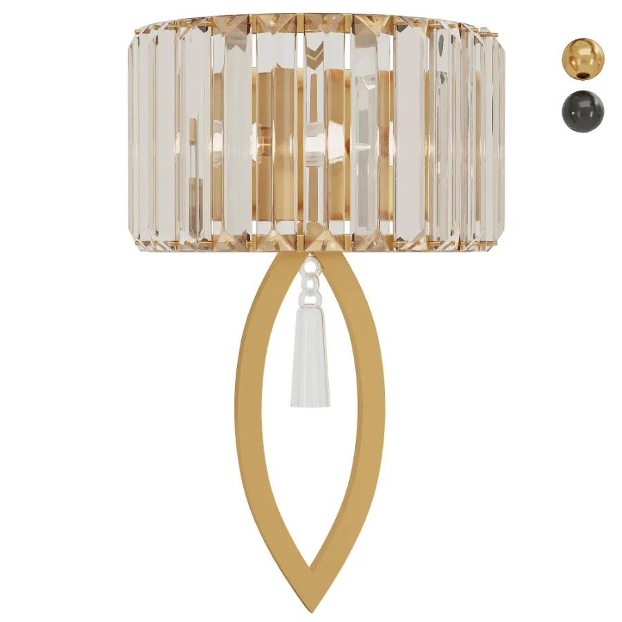 Wall Sconces Modern Gold Crystal Wall Light - Image 1
