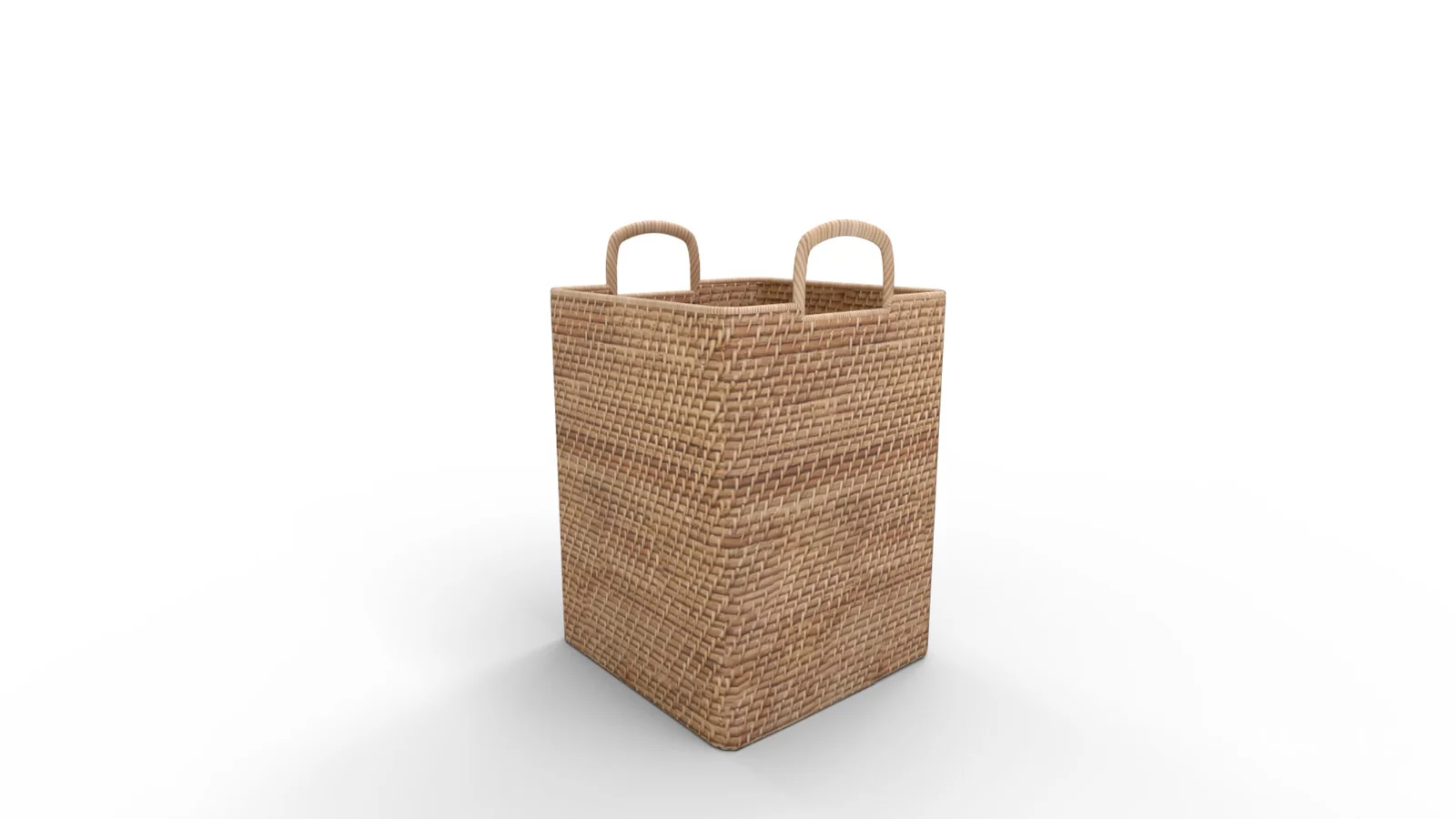 Modern Weave Tall Handle Basket - Image 2