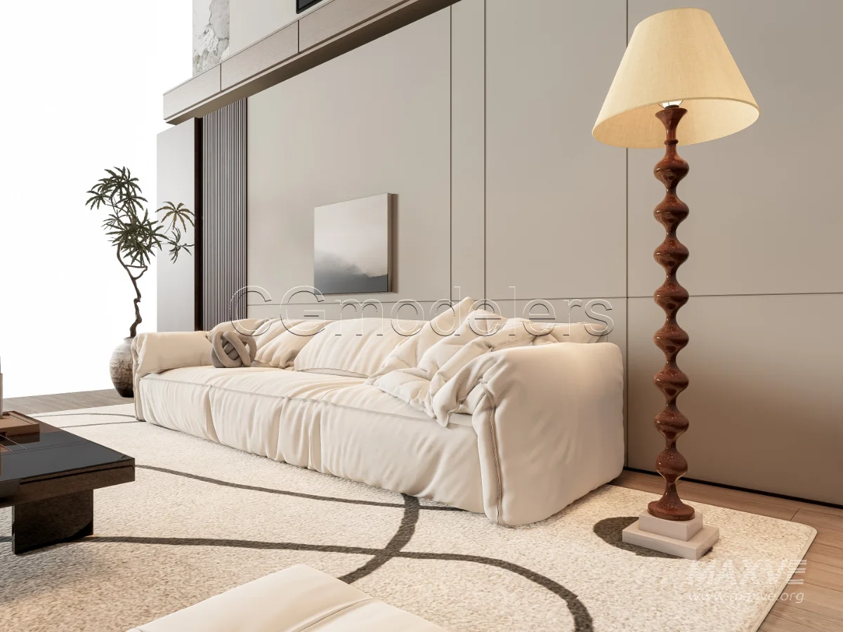 MODERN LUXURY LIVING ROOM SET 7 - Image 8