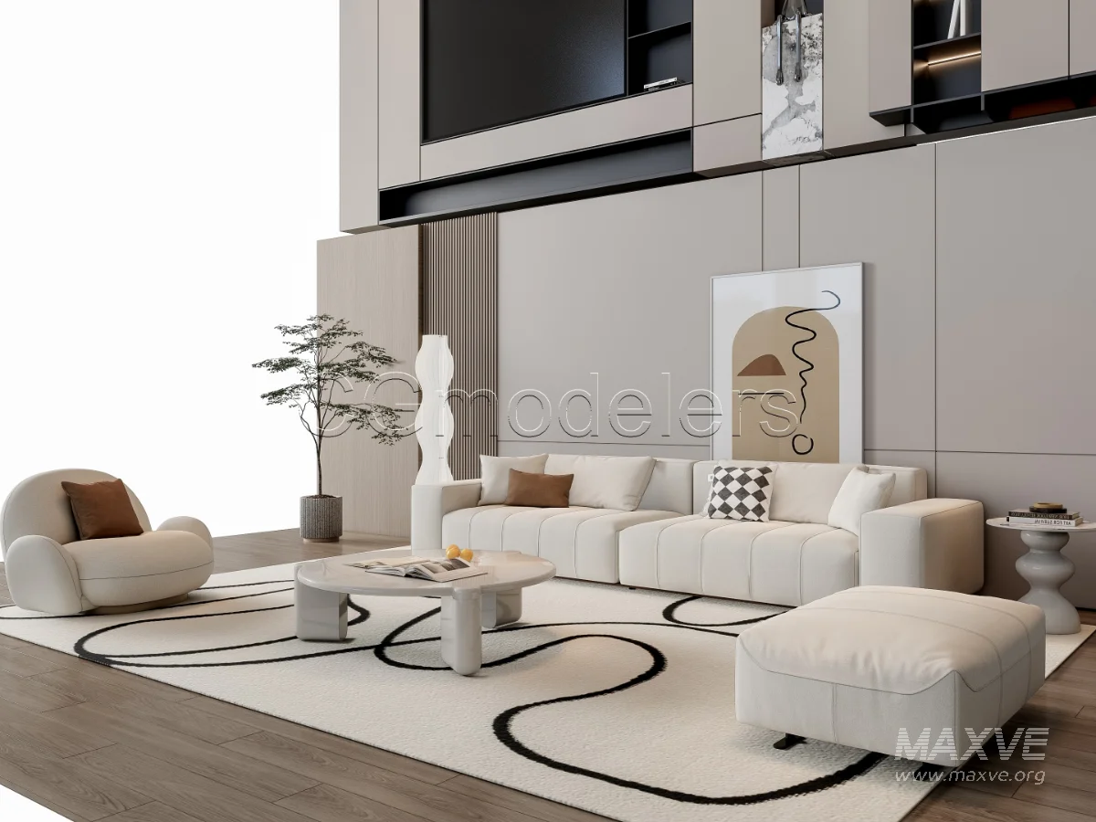MODERN LUXURY LIVING ROOM SET 15 - Image 16
