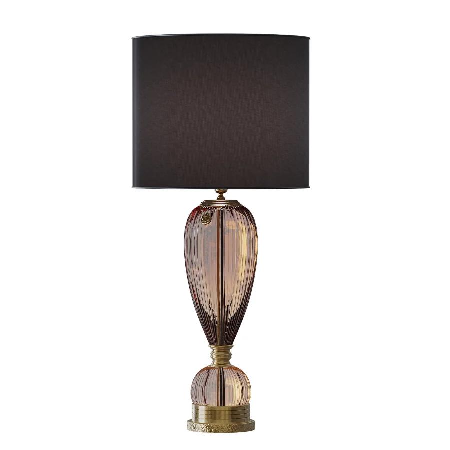 Boccadoro pearl-gold crystal table lamp - Image 2