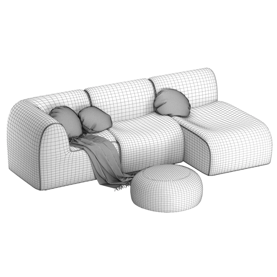 Curved Modular Sectional - Image 7
