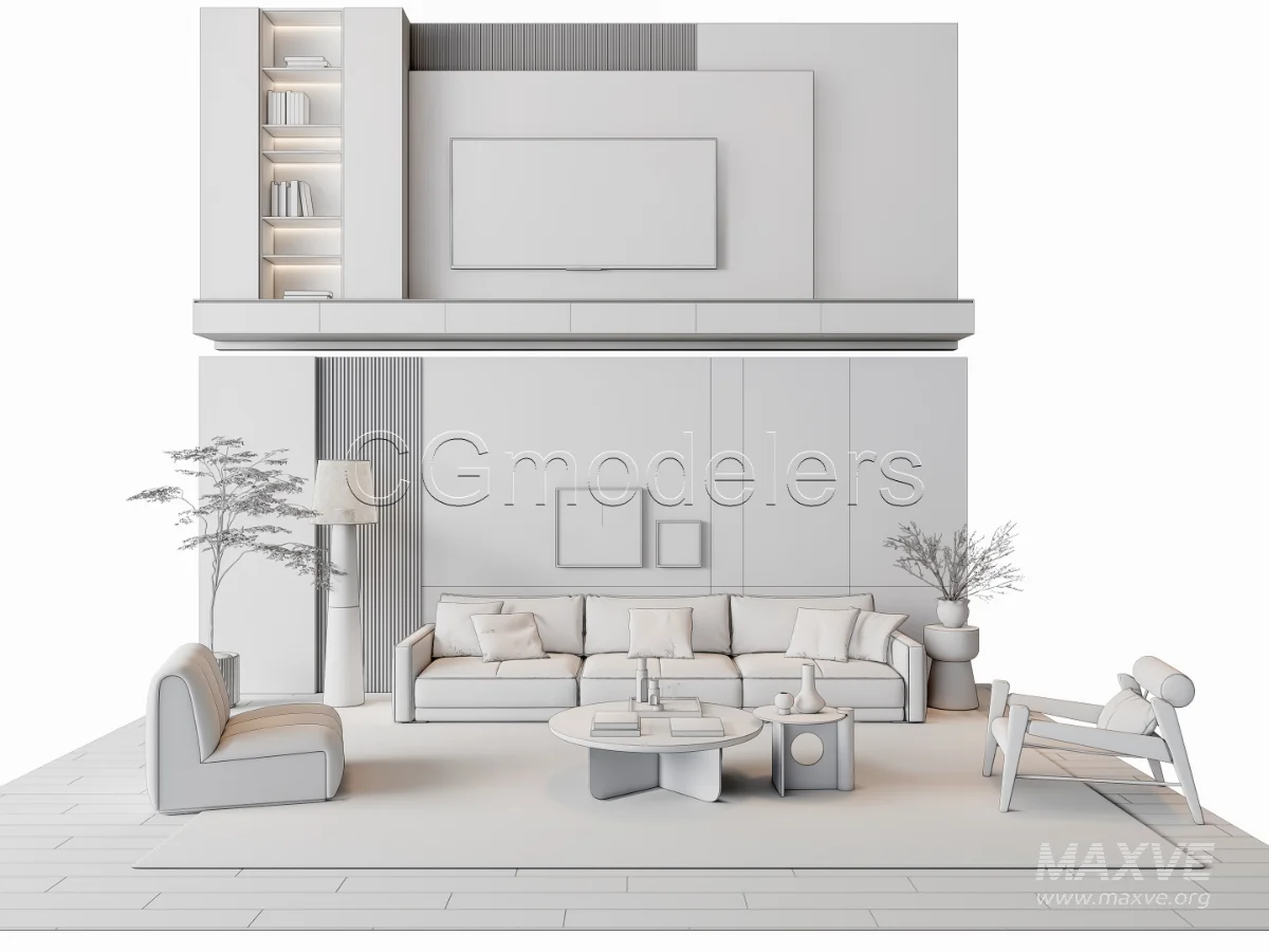 MODERN LUXURY LIVING ROOM SET 6 - Image 15