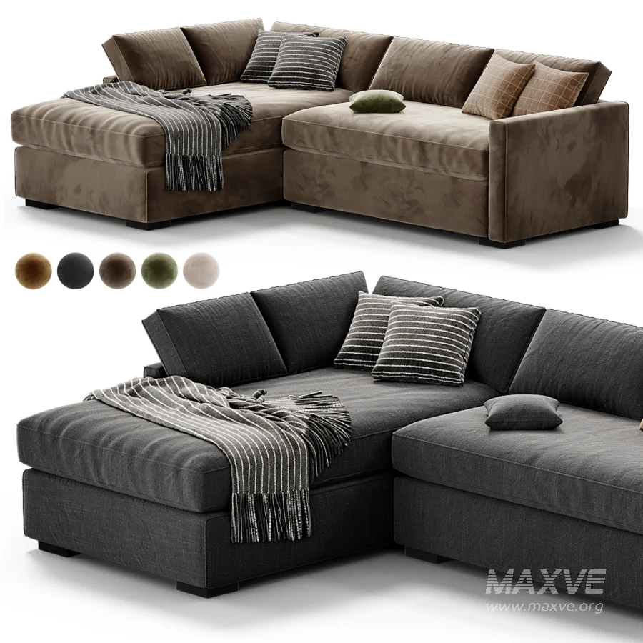 Clara Slim Arm Sleeper Sectional - Image 2