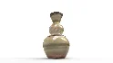 Bradburn Home Double Gourd Stripe Floor Vase - Thumbnail 2