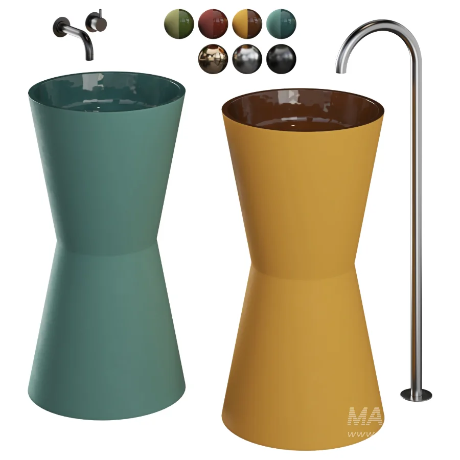 Freestanding Clay Basins FB II | Studio LOHO - Image 2