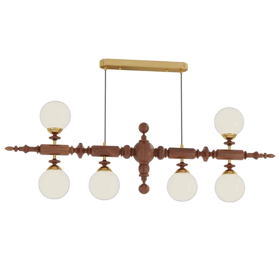 Cambridge Wooden Chandelier set2 - Image 1