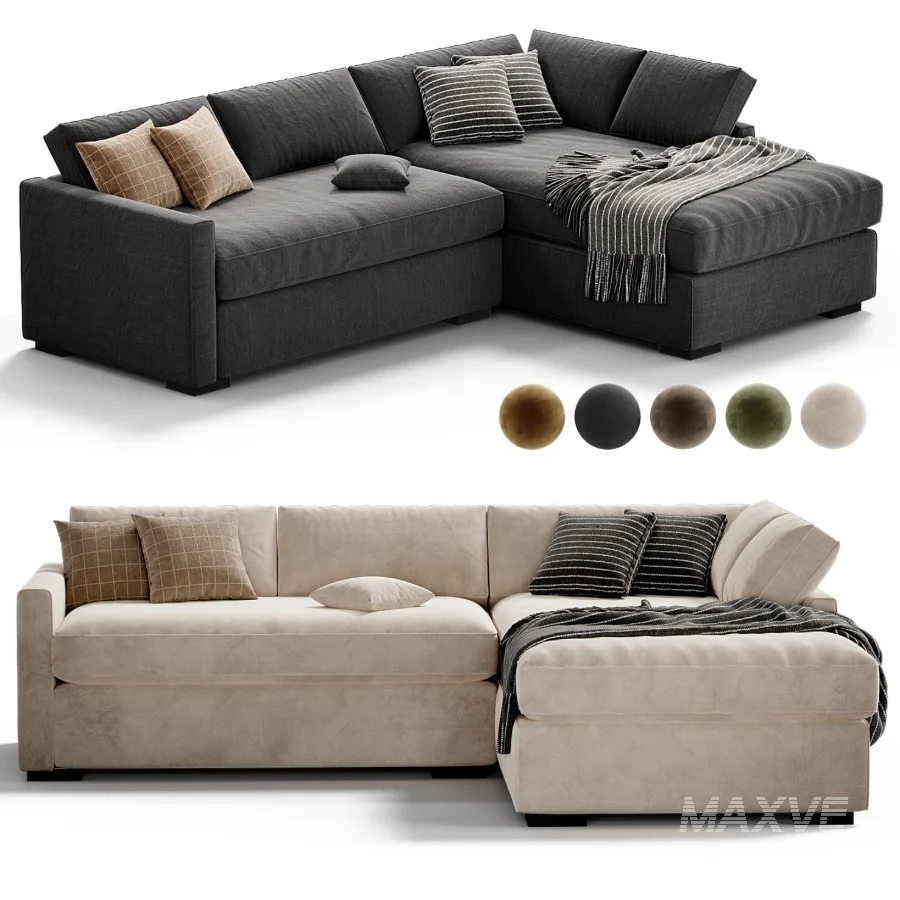 Clara Slim Arm Sleeper Sectional - Image 5