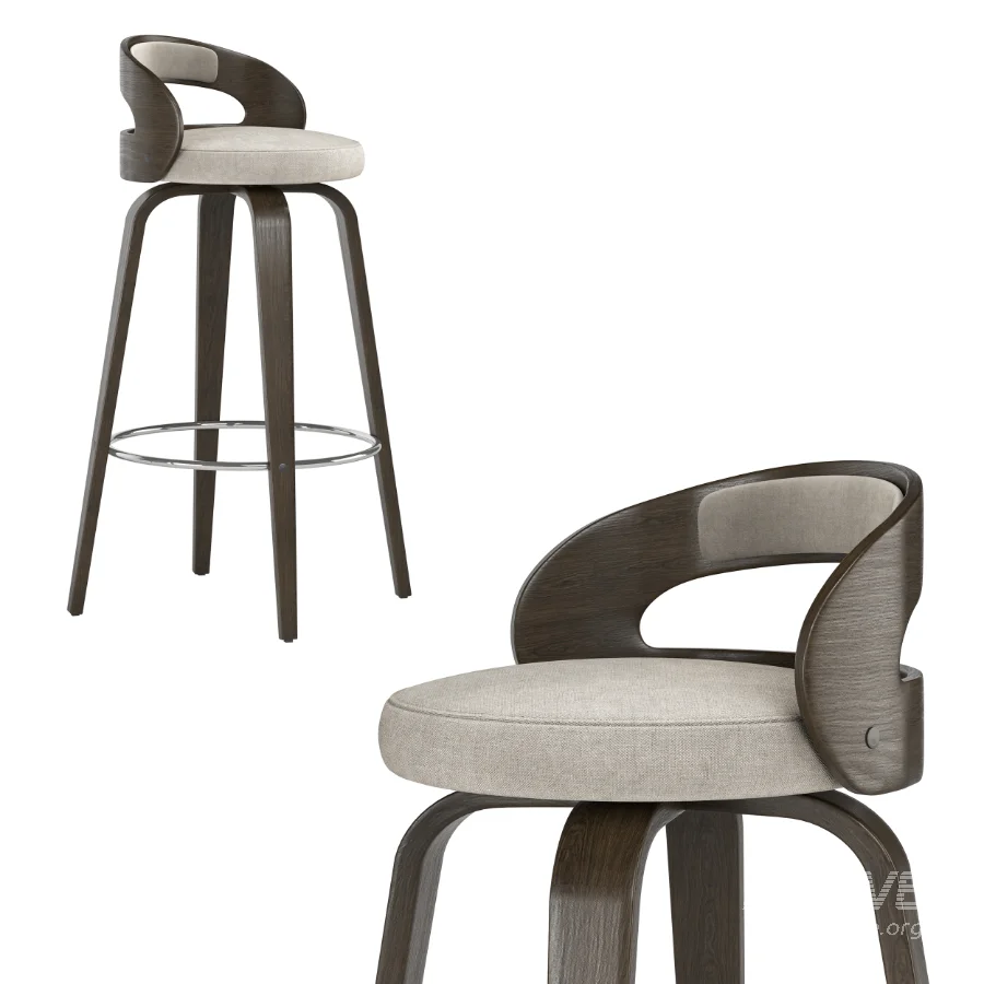Shelly Swivel counter and bar Stool - Image 3