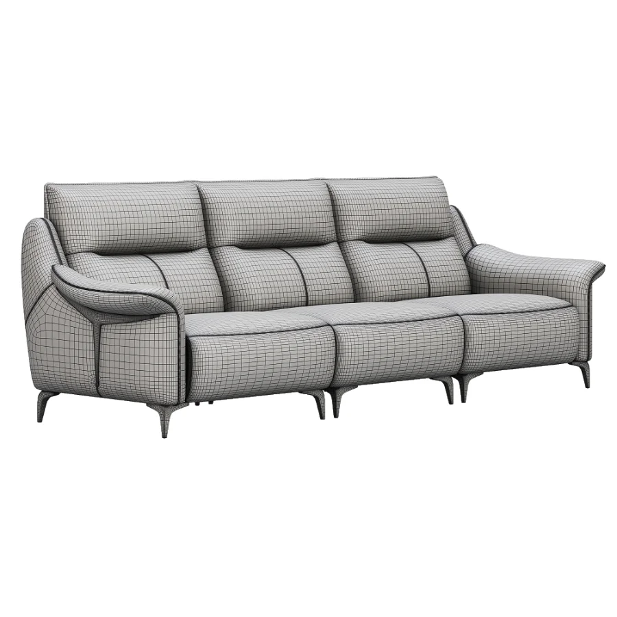 Modern Three Seater Sofa - Image 2