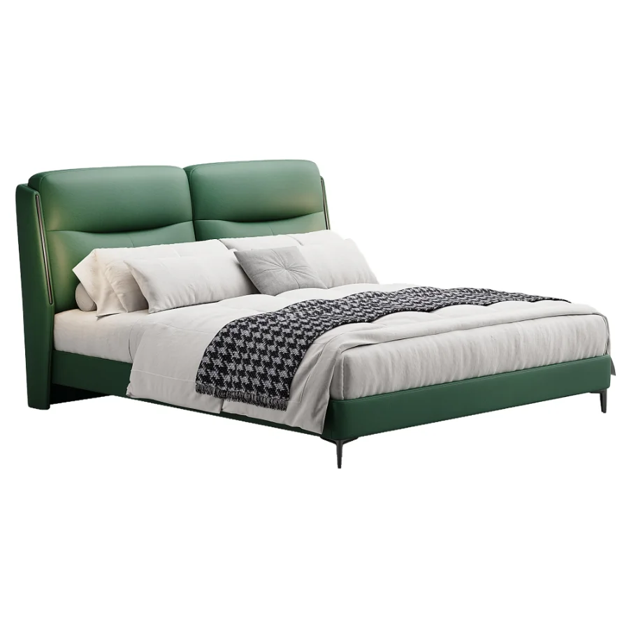 Scandinavian double bed 09 - Image 3