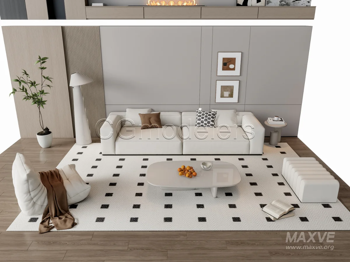 MODERN LUXURY LIVING ROOM SET 17 - Image 10