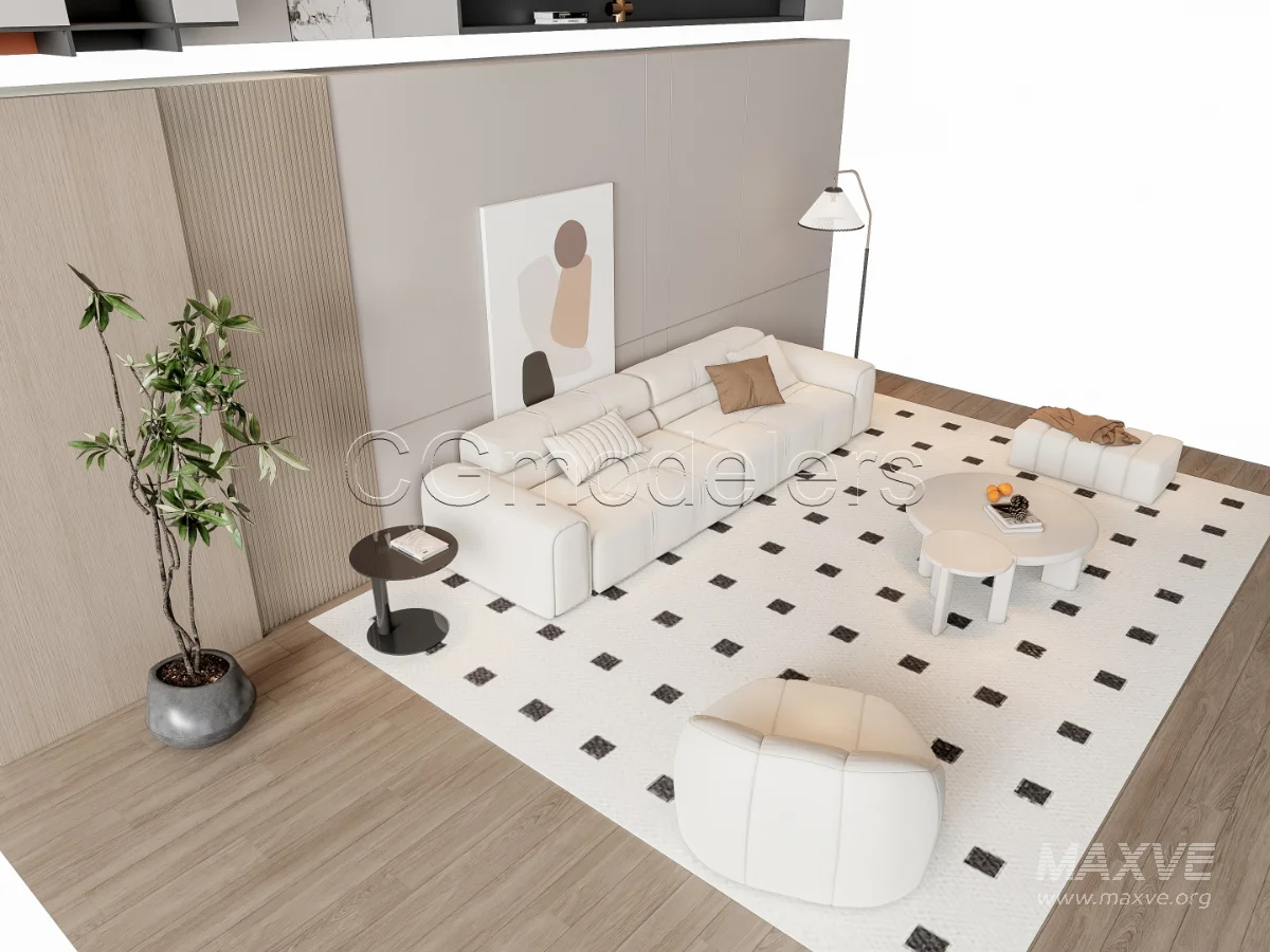 MODERN LUXURY LIVING ROOM SET 9 - Image 17