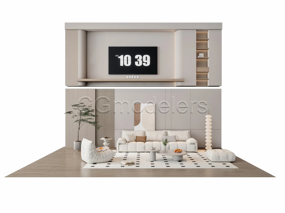 MODERN LUXURY LIVING ROOM SET 10 - Image 5