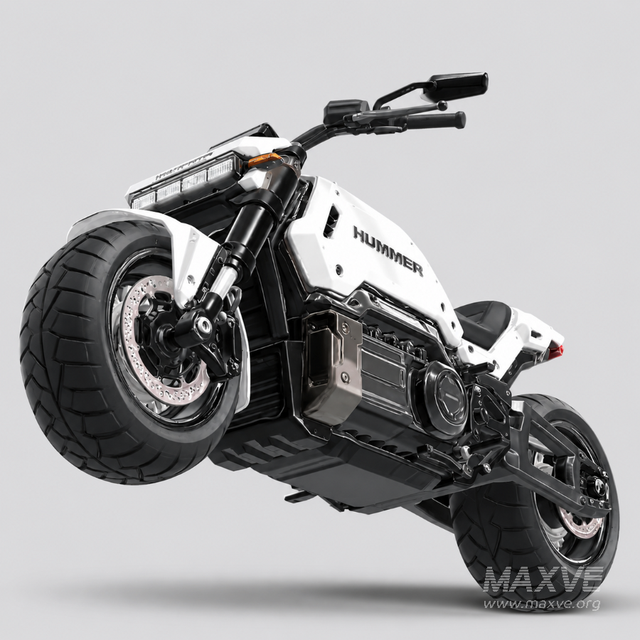 Futuristic Heavy-Duty Electric Motorcycle - Image 8