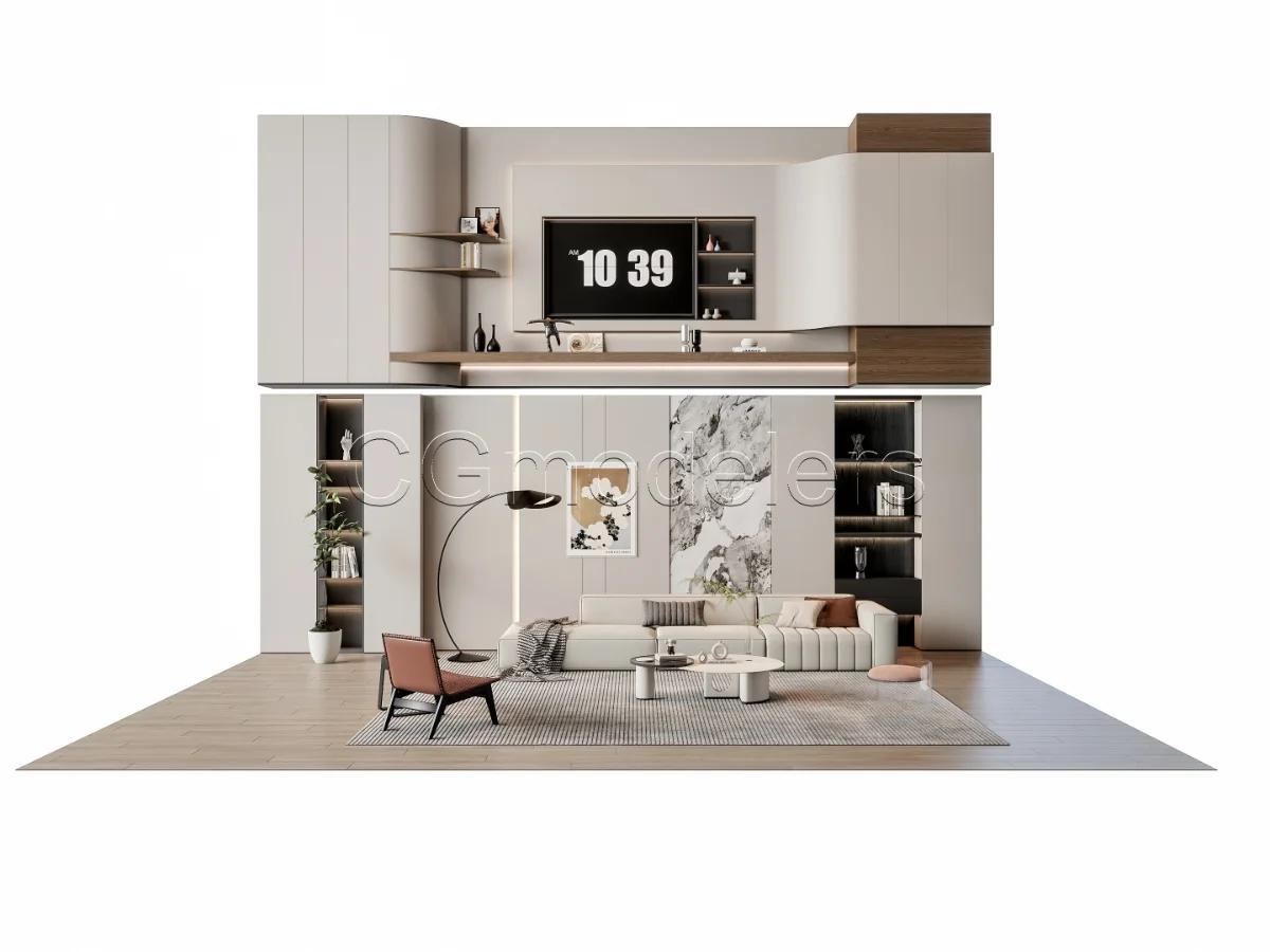 MODERN LUXURY LIVING ROOM SET 13 - Image 12