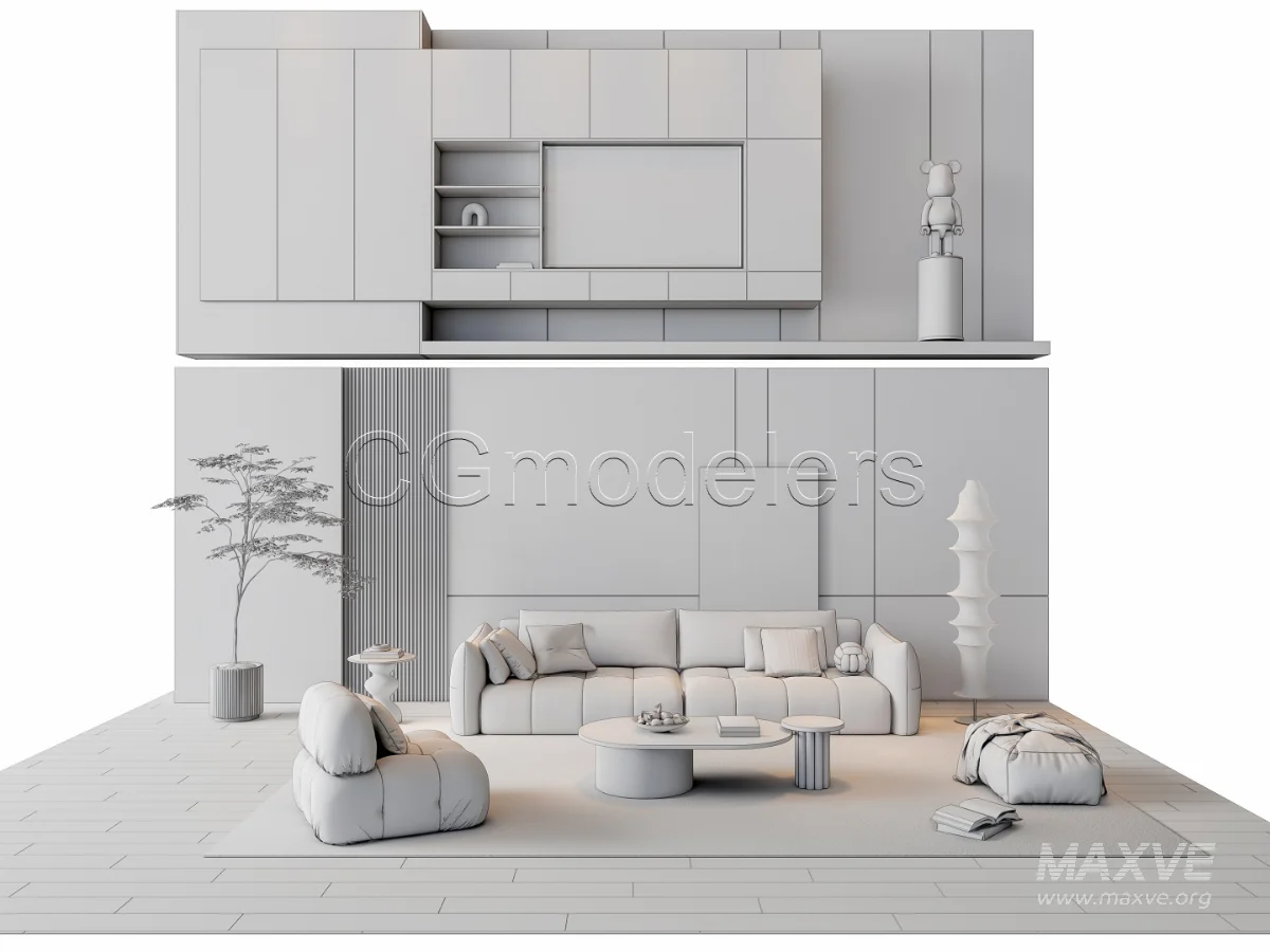 MODERN LUXURY LIVING ROOM SET 20 - Image 19