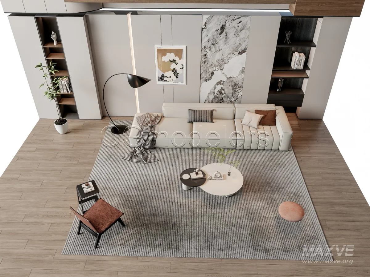 MODERN LUXURY LIVING ROOM SET 13 - Image 10