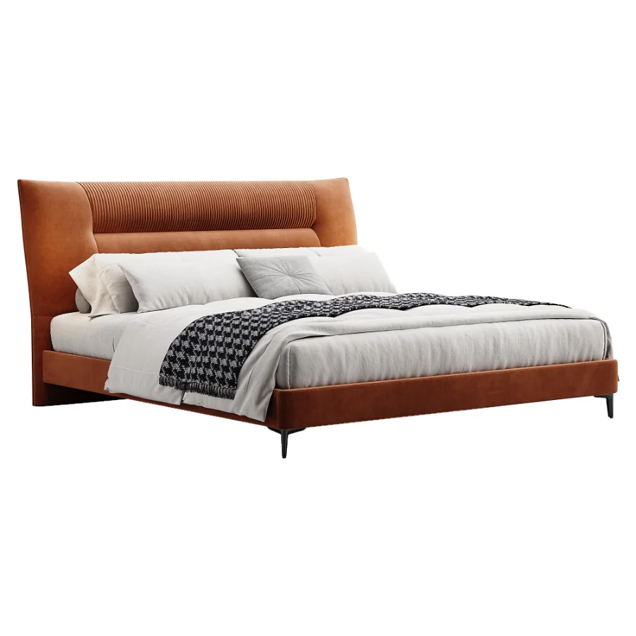 Scandinavian double bed 08 - Image 2