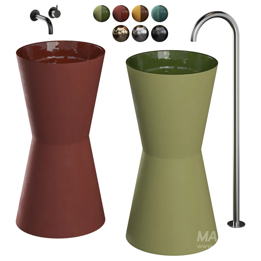 Freestanding Clay Basins FB II | Studio LOHO - Image 3
