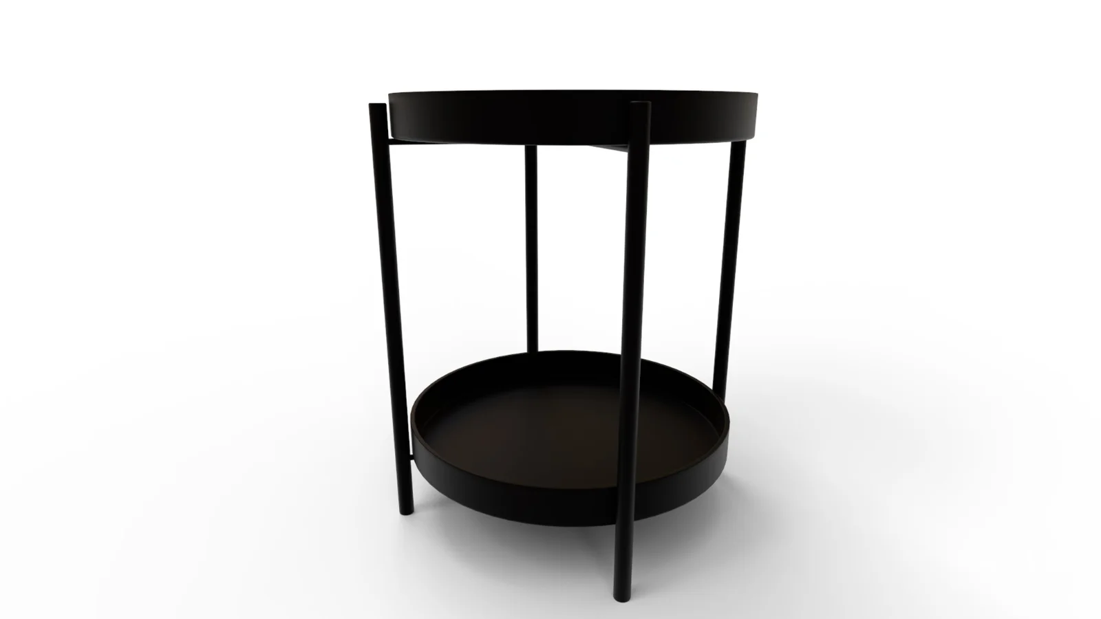Tier Round Storage Side Table End Table - Image 6