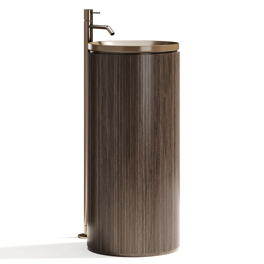 Grate Freestanding Washbasin Wood - Image 3