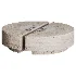 Baci Round Travertine and Shell Onyx Coffee Table By Marbera - Thumbnail 2