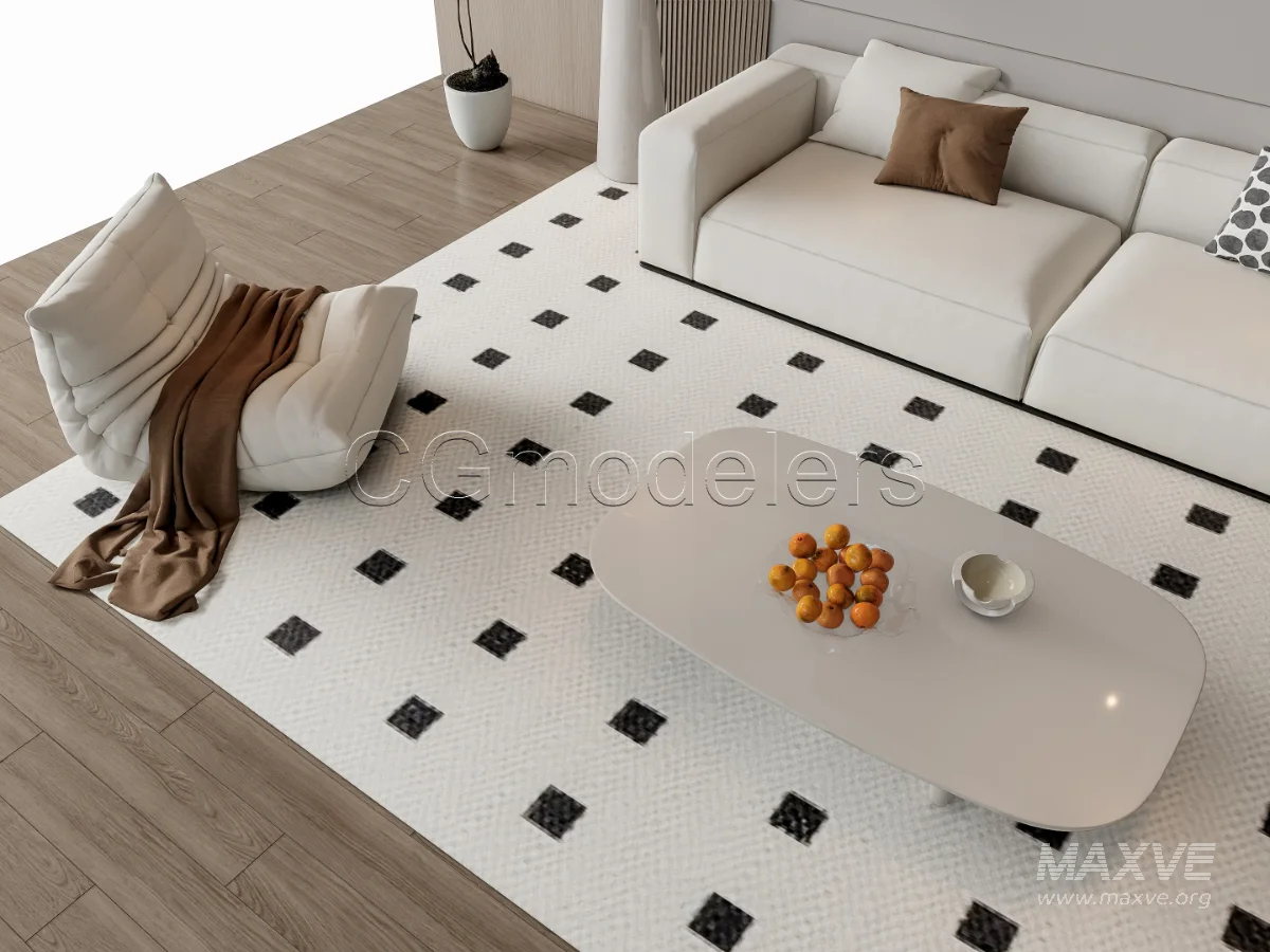 MODERN LUXURY LIVING ROOM SET 17 - Image 5