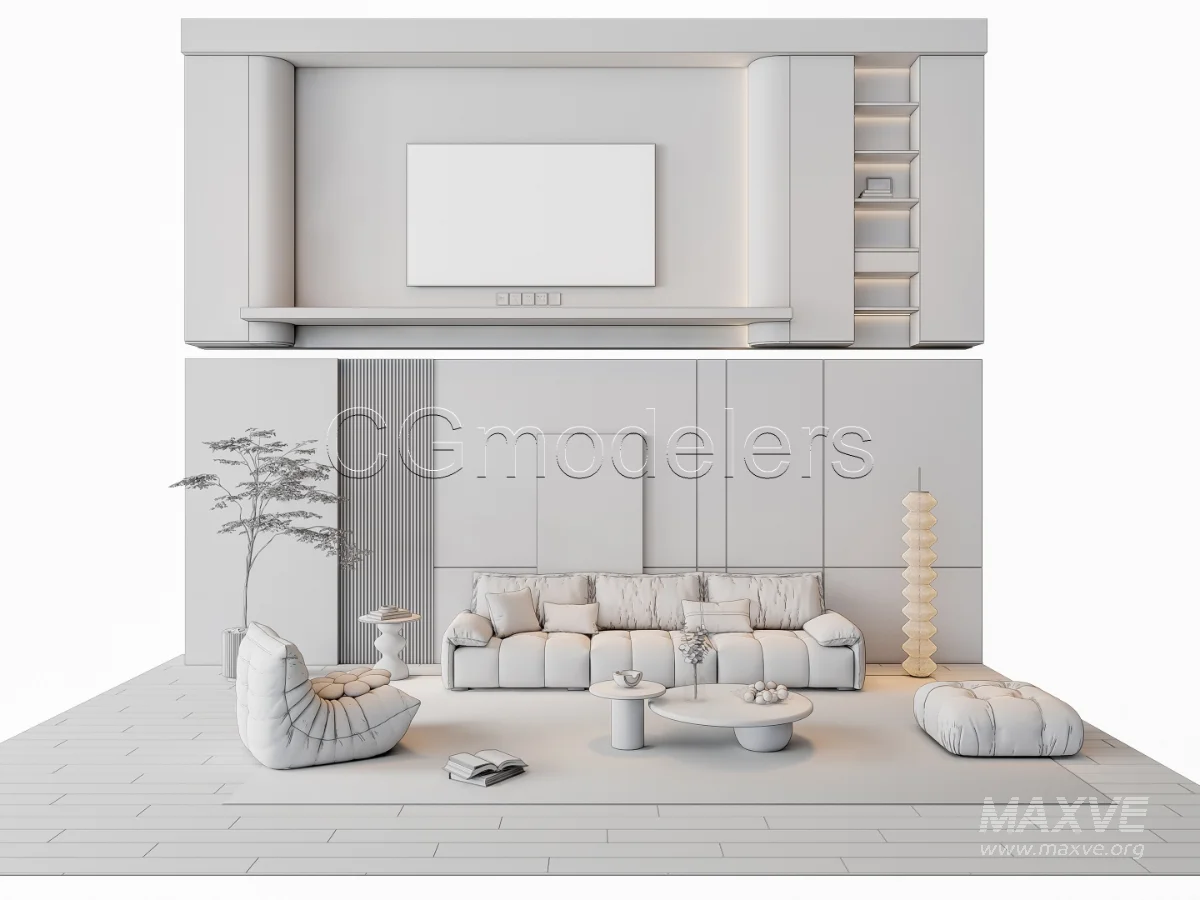 MODERN LUXURY LIVING ROOM SET 10 - Image 14