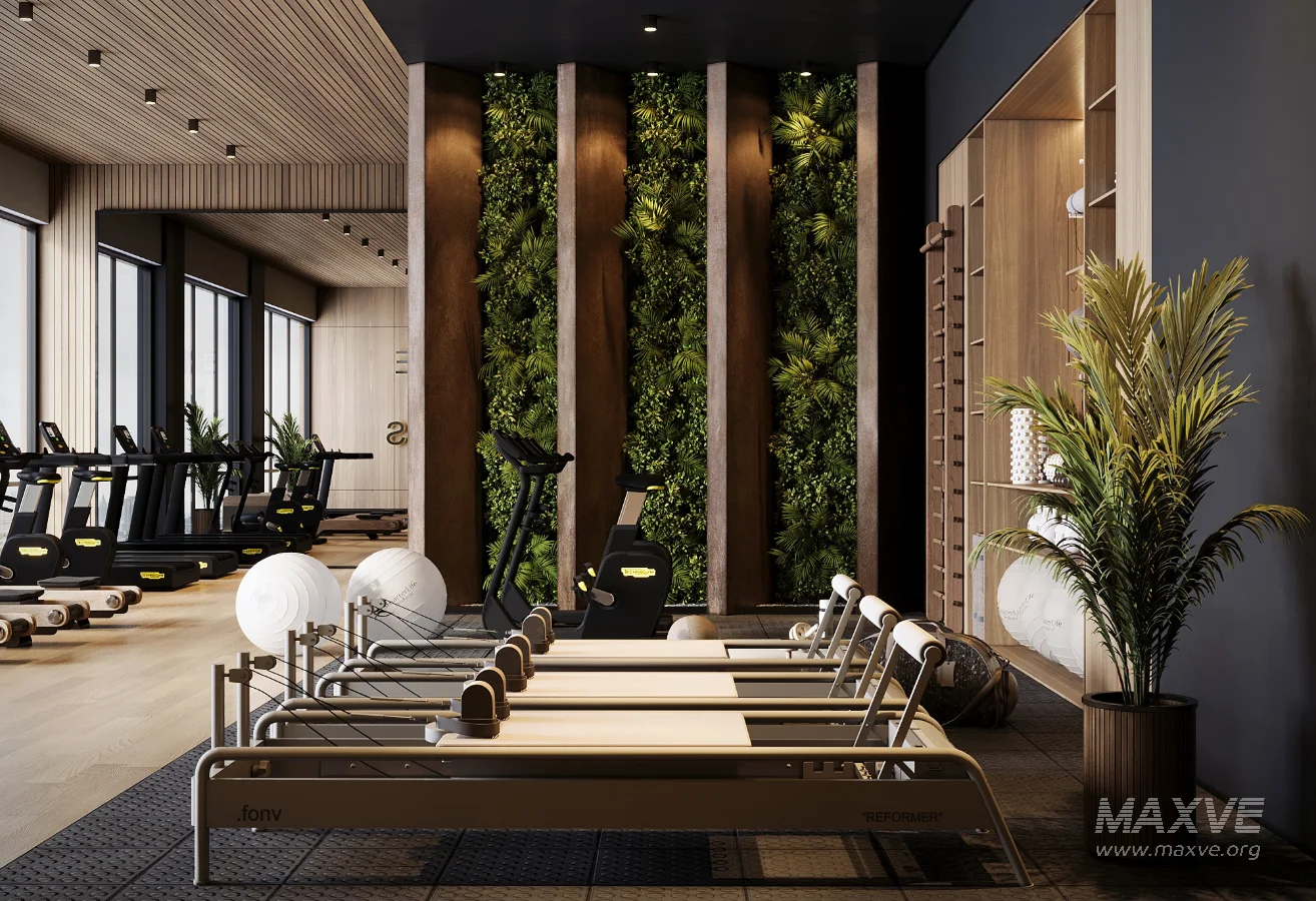 Modern Luxury Home Gym Interior 01 - Image 3