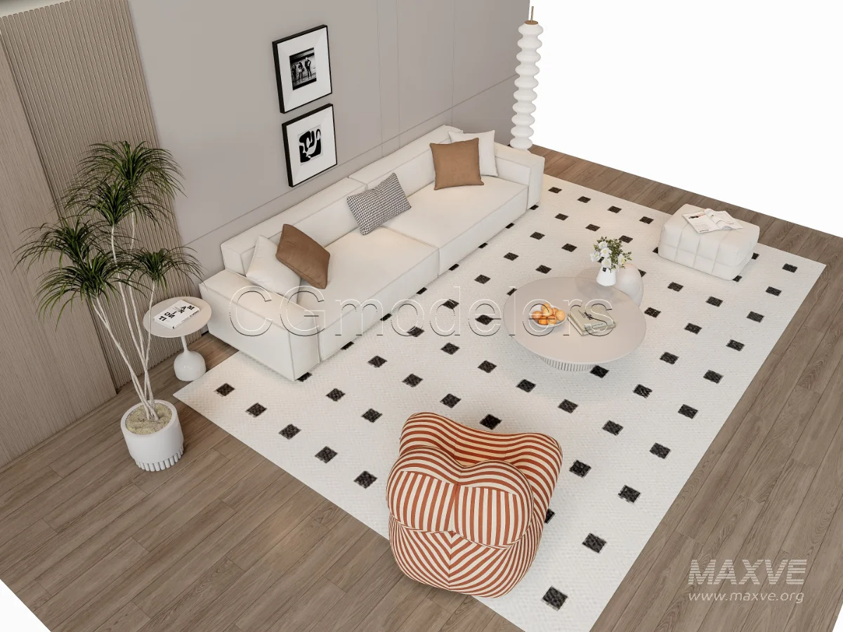 MODERN LUXURY LIVING ROOM SET 12 - Image 19