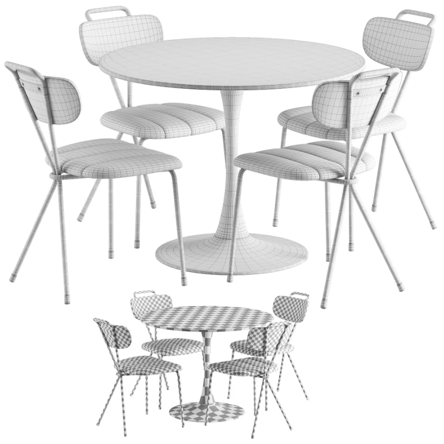 Berry Chair Tulip Table - Image 7