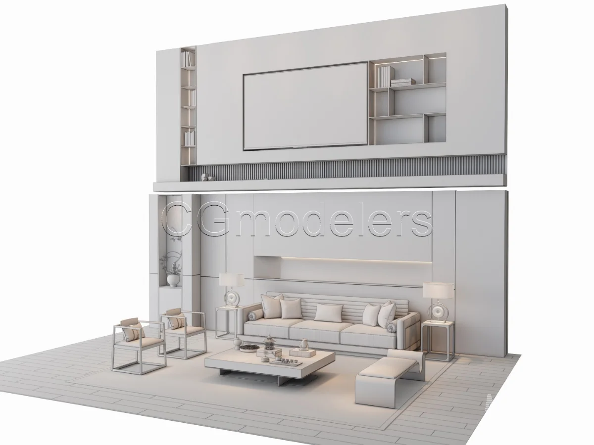MODERN LUXURY LIVING ROOM SET 3 - Image 21