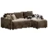 Canape d angle reversible convertible 3 places tissu avec coffre BERLIN - Thumbnail 3