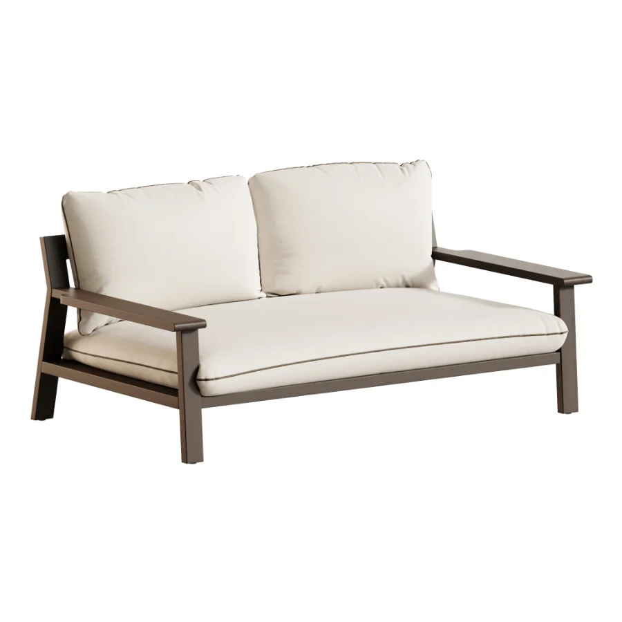 Amir 2-Seater Outdoor Day Bed in Acacia - Image 4