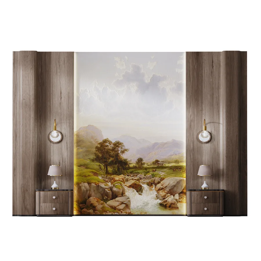 Modern style bedroom headboard set 002 - Image 1