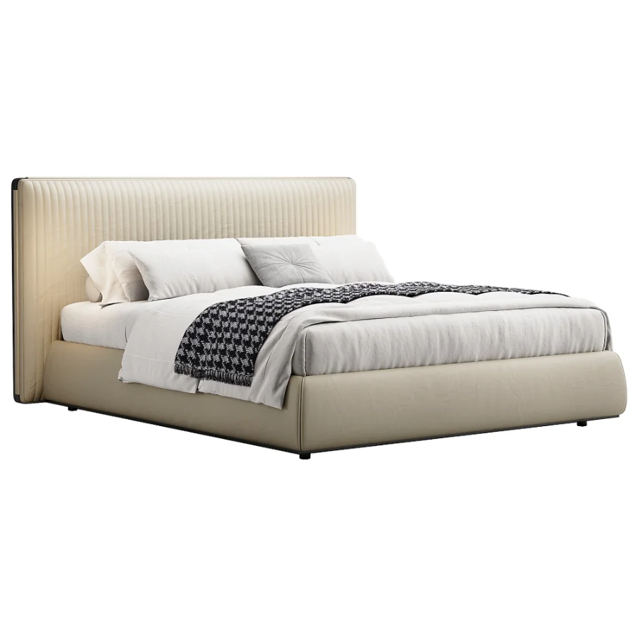 Scandinavian double bed 17 - Image 1