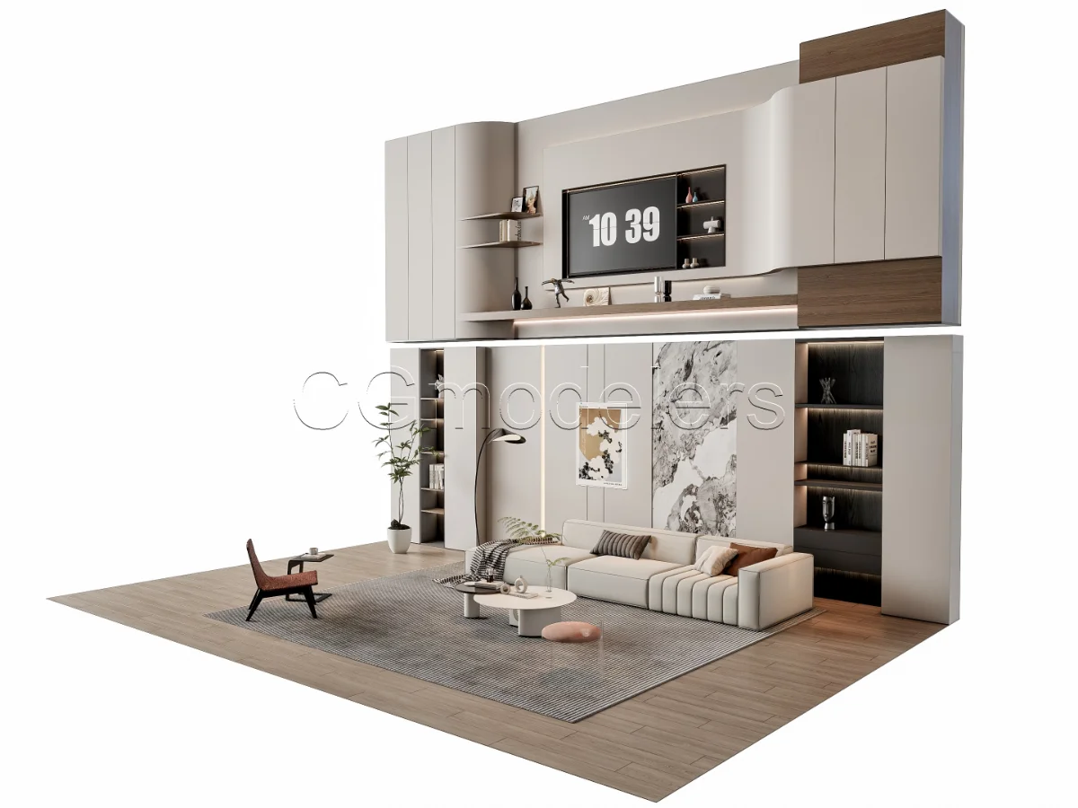 MODERN LUXURY LIVING ROOM SET 13 - Image 19